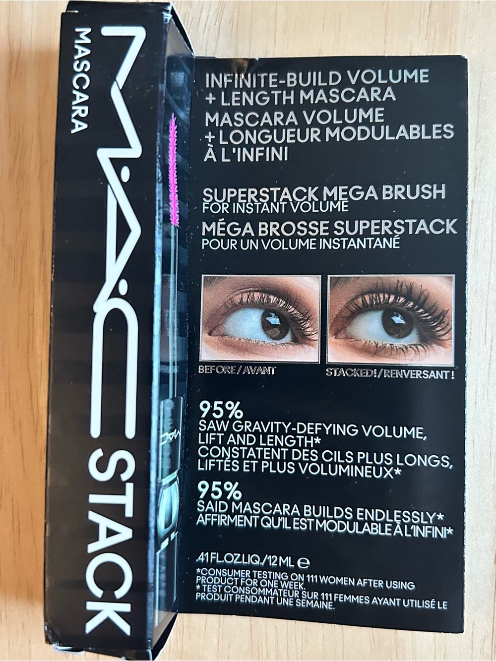 New Full Size MAC Stack Mascara in โBlack Stackโ Shade, Brand New, 12ml